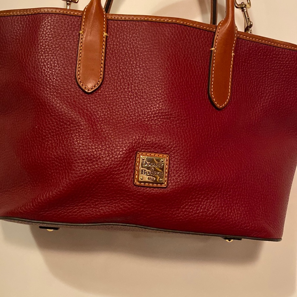 Dooney and Bourke pebble shoulder bag red